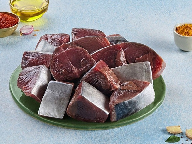 Fresh Today - Yellow Fin Tuna Fish (Without Head) Curry Cut.